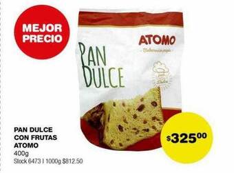Atomo Conviene Pan dulce con frutas atomo oferta