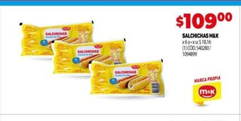 Makro Salchichas M&K oferta