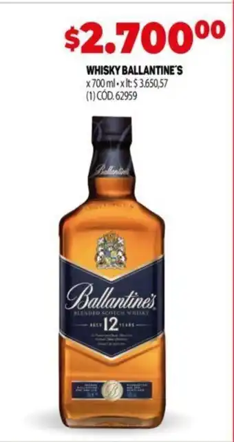 Makro Whisky Ballantine's oferta