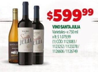 Makro Vino Santa Julia oferta