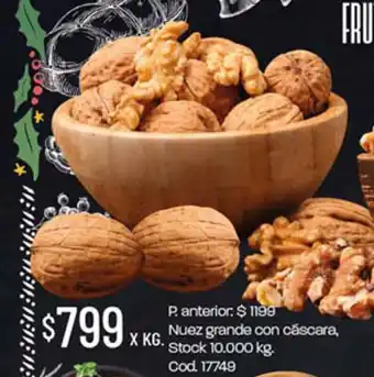 Coto Nuez Grande Con Cascara oferta