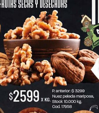 Coto Nuez Pelada Mariposa oferta