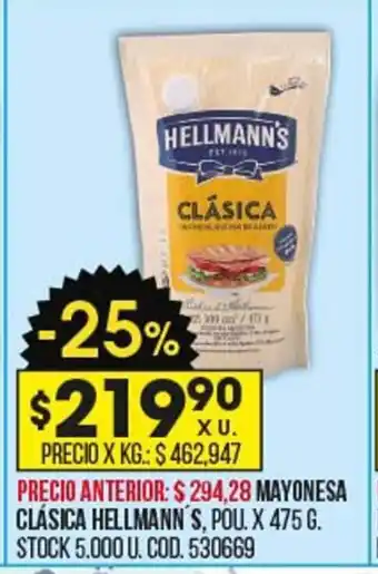 Coto Mayonesa Clásica Hellmann's oferta