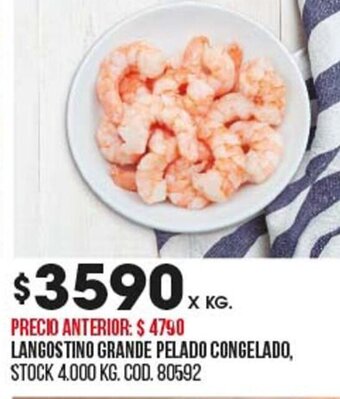Coto Langostino Grande Pelado Congelado oferta