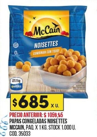 Coto Papas Congeladas Noisettes McCain oferta