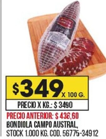 Coto Bondiola Campo Austral oferta