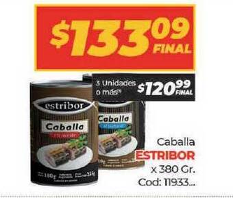 Diarco Estribor Caballa x 380gr oferta