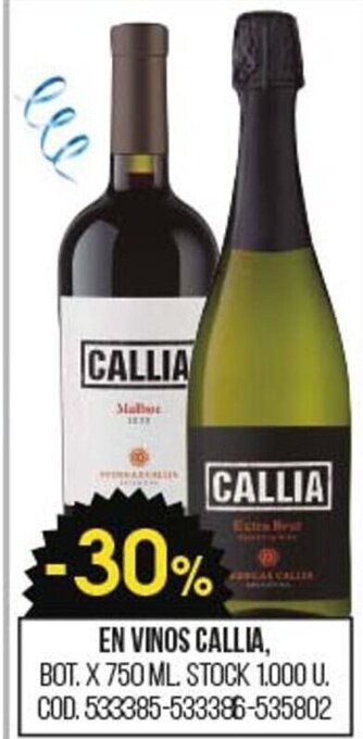 Coto En Vinos Callia oferta