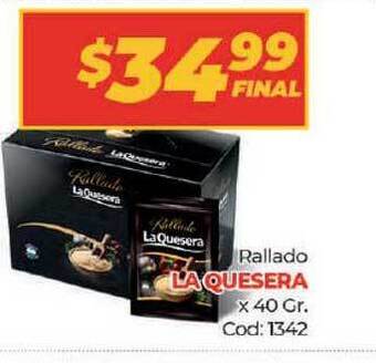 Diarco Rallado La Quesera x 40gr oferta