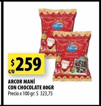 Punto Mayorista Maní arcor 80g oferta