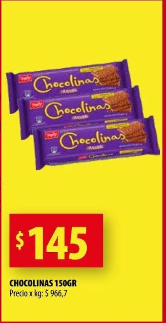 Punto Mayorista Chocolinas 150g oferta