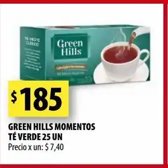 Punto Mayorista Té verde green hills 25un oferta