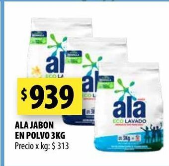 Punto Mayorista Jabón en polvo ala 3kg oferta