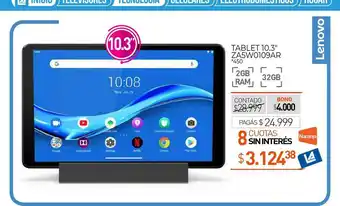 La Anonima Lenovo Tablet 10.3" ZA5W0109AR oferta