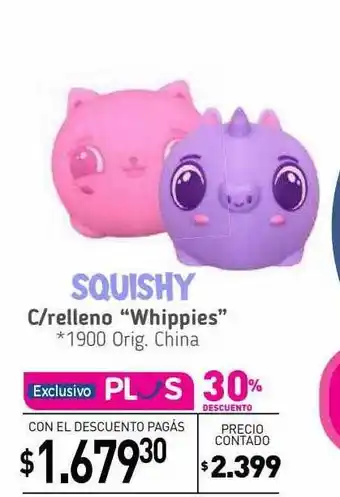 Squishy c relleno