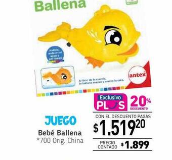 La Anonima Juego bebé ballena oferta