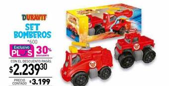 La Anonima Duravit set bomberos oferta