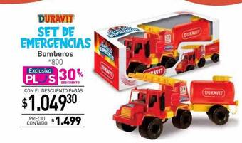 La Anonima Duravit set de emergencias bomberos oferta