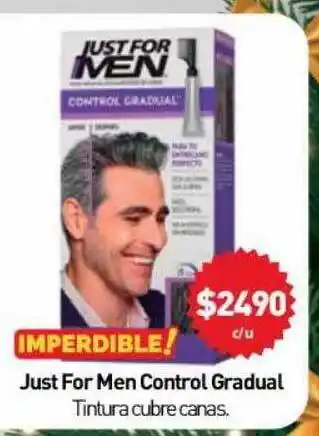 Anika Shop Just for men control gradual tintura cubre canas. oferta