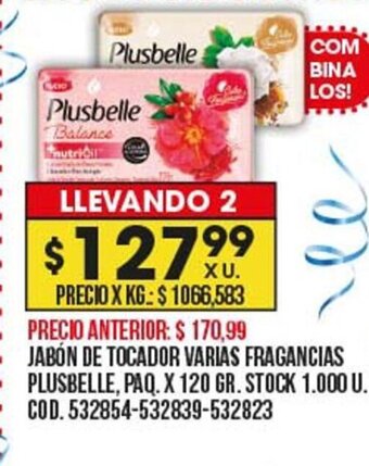 Coto Jabón De Tocador Varias Fragancias Plusbelle oferta