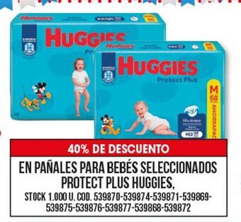 Coto Pañales Para Bebés Seleccionados Protect Plus Huggies oferta