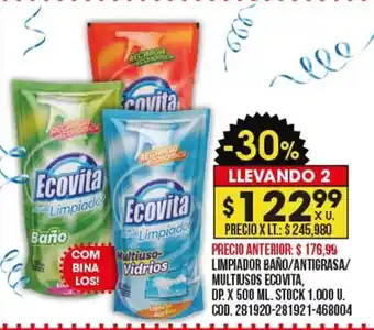 Coto Limpiador Baño / Antigrasa Multiusos Ecovita oferta