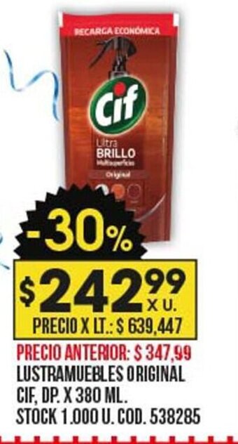 Coto Lustramuebles Original Cif oferta