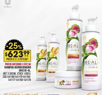 Coto Shampoo / Acondicionador Dove Re+Al oferta