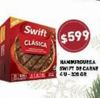Supermercados Zeta Hamburguesa Swift de Carne 4U-320 GR oferta