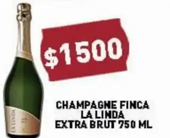Supermercados Zeta Champagne Finca La Linda Extra Brut 750ml oferta
