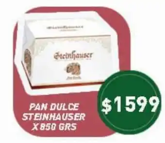 Supermercados Zeta Pan Dulce Steinhauser x 850grs oferta