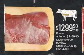 Coto Matambre de Novillito oferta
