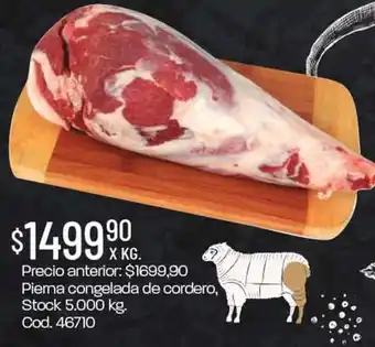 Coto Pierna Congelada De Cordero oferta