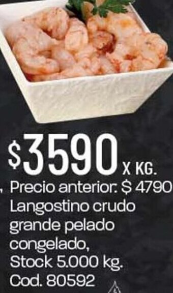 Coto Langostino Crudo Grande Pelado Congelado oferta