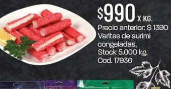 Coto Varitas de Surimi Congeladas oferta