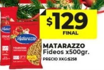 Supermayorista Vital Matarazzo Fideos x500gr oferta