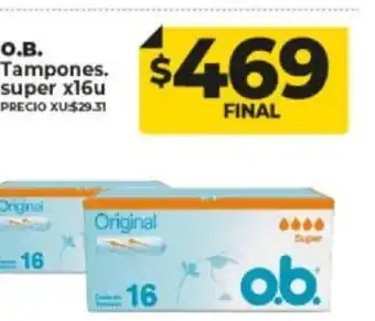 Supermayorista Vital O.B. Tampones Super x16u oferta