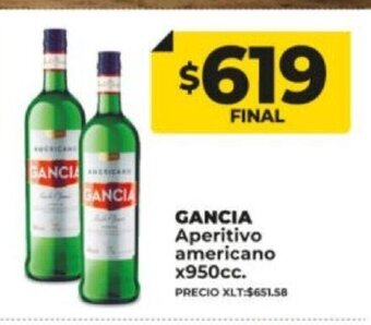 Supermayorista Vital Gancia Aperitivo Americano x 950cc oferta