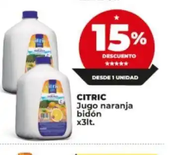 Supermayorista Vital Citric Jugo Naranja Bidón x 3lt oferta