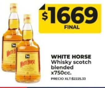 Supermayorista Vital White Horse Whisky Scotch Blended x 750cc oferta