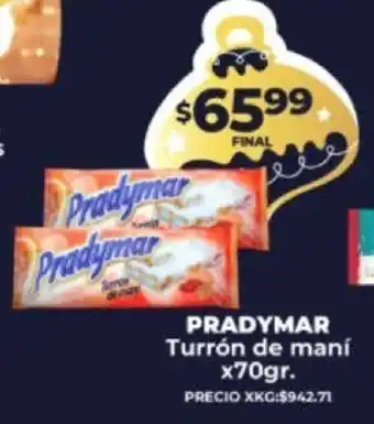 Supermayorista Vital Pradymar Turrón De Maní x 70gr oferta