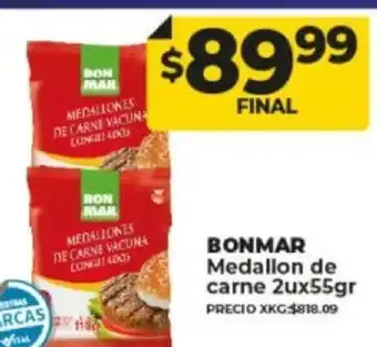 Supermayorista Vital Bonmar Medallon De Carne 2u x 55gr oferta