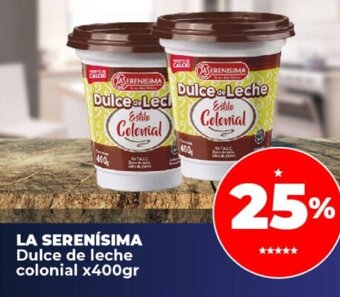 La Serenísima Dulce De Leche Colonial x 400gr