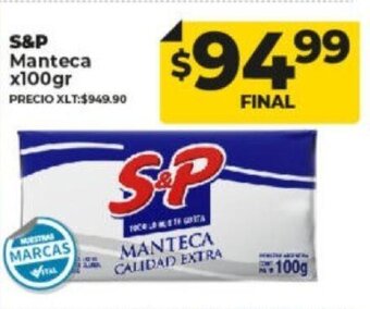 Supermayorista Vital S&P Manteca x 100gr oferta
