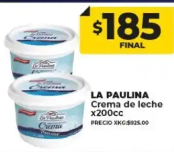 Supermayorista Vital La Paulina Crema De Leche x 200cc oferta