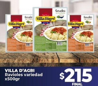 Supermayorista Vital Villa D'Agri Ravioles Variedad x 500gr oferta