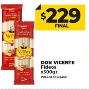 Supermayorista Vital Don Vicente Fideos x 500gr oferta