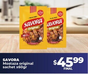 Supermayorista Vital Savora Mostaza Original Sachet x 60gr oferta