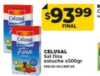 Supermayorista Vital Celusal Sal Fina Estuche x 500gr oferta