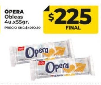 Supermayorista Vital Ópera Obleas 4u. x 55gr oferta